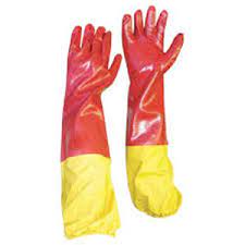 Pioneer Red PVC glove 60cm